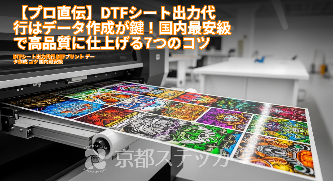【プロ直伝】DTFシート出力代行はデータ作成が鍵!国内最安級で高品質に仕上げる7つのコツ