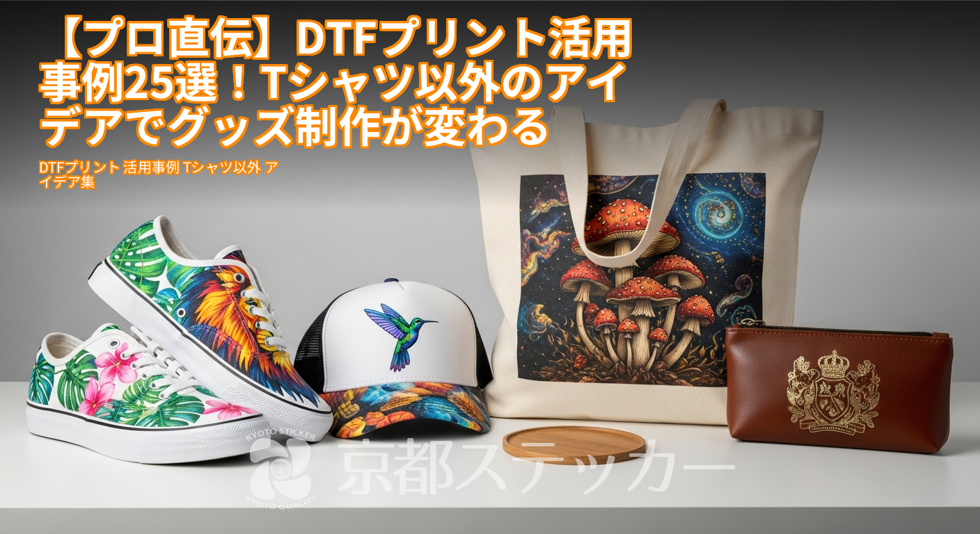 【プロ直伝】DTFプリント活用事例25選！Tシャツ以外のアイデアでグッズ制作が変わる