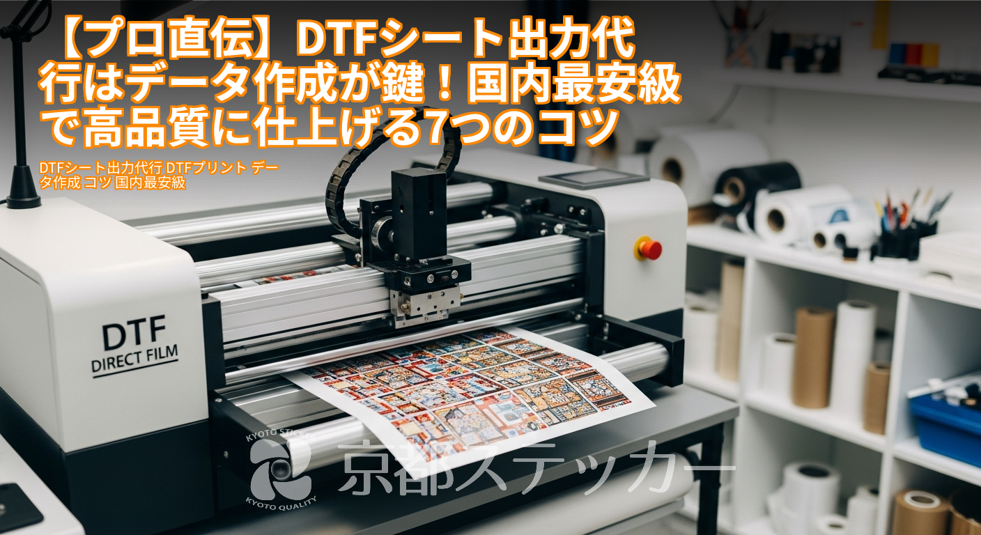 【プロ直伝】DTFシート出力代行はデータ作成が鍵！国内最安級で高品質に仕上げる7つのコツ