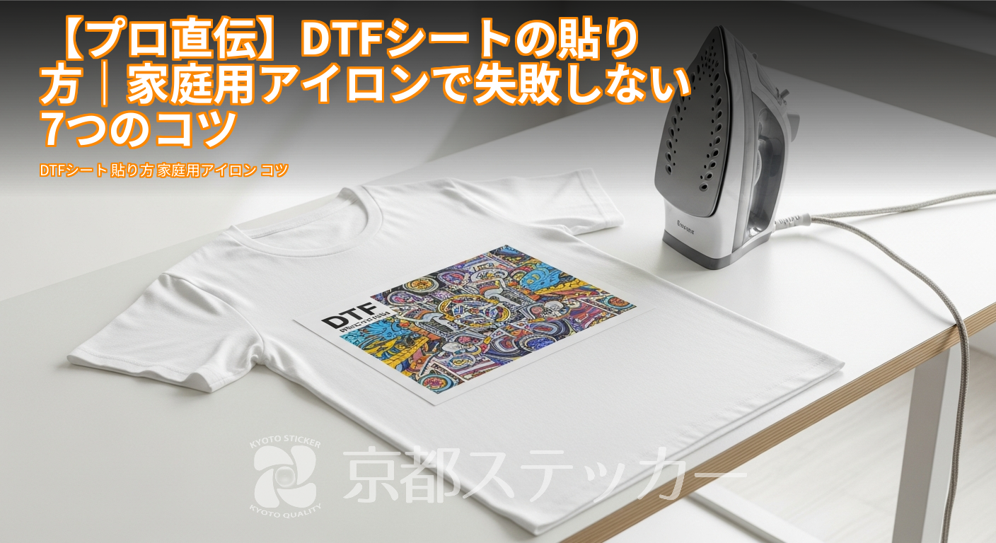 【プロ直伝】DTFシートの貼り方|家庭用アイロンで失敗しない7つのコツ