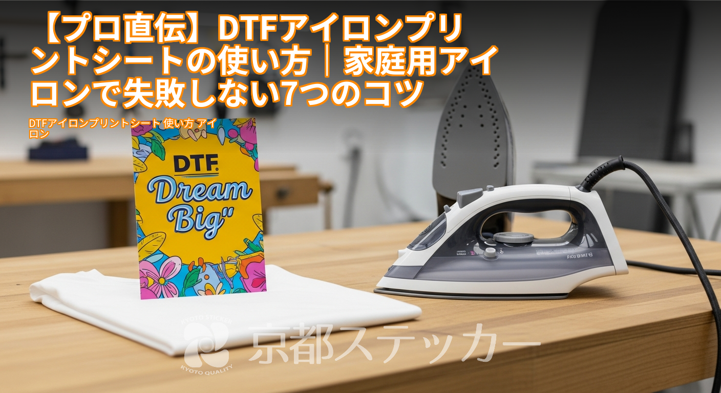 【プロ直伝】DTFアイロンプリントシートの使い方|家庭用アイロンで失敗しない7つのコツ