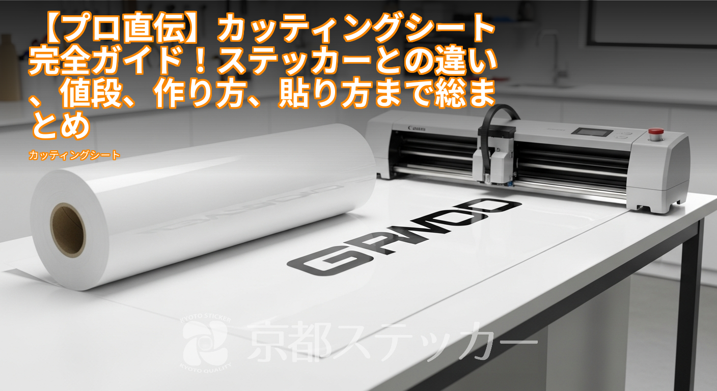【プロ直伝】カッティングシート完全ガイド!ステッカーとの違い、値段、作り方、貼り方まで総まとめ