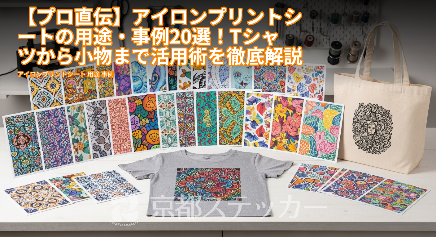 【プロ直伝】アイロンプリントシートの用途・事例20選!Tシャツから小物まで活用術を徹底解説