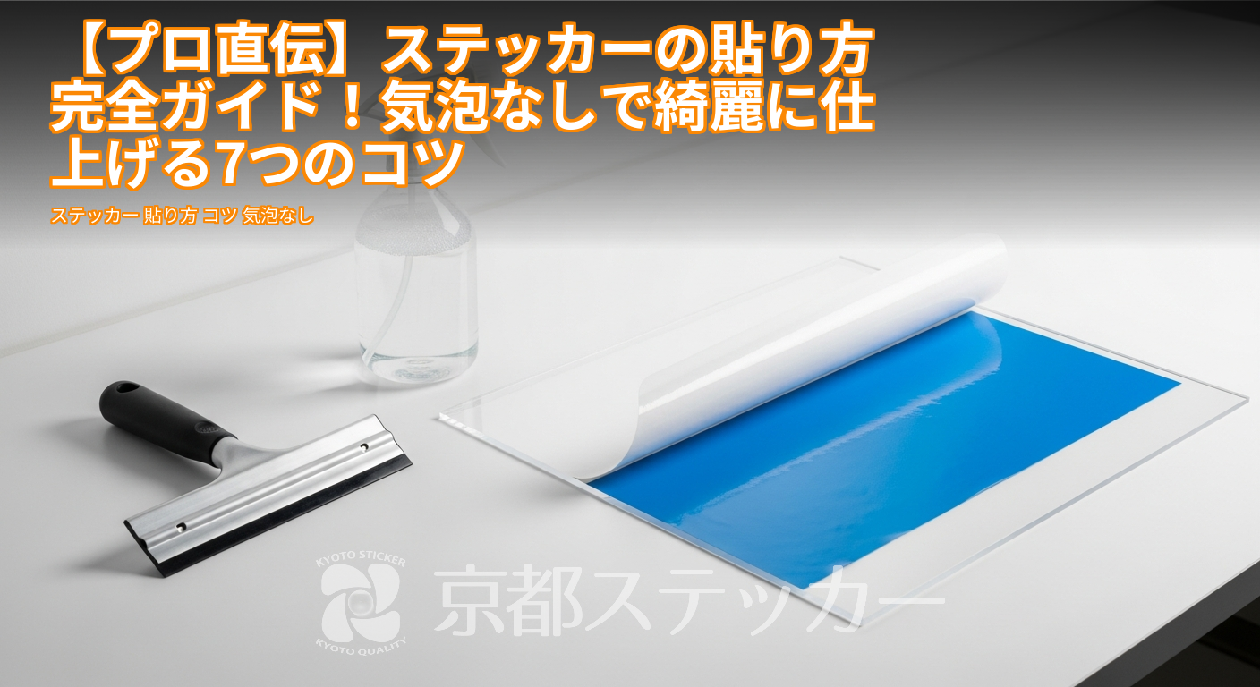 【プロ直伝】ステッカーの貼り方完全ガイド!気泡なしで綺麗に仕上げる7つのコツ