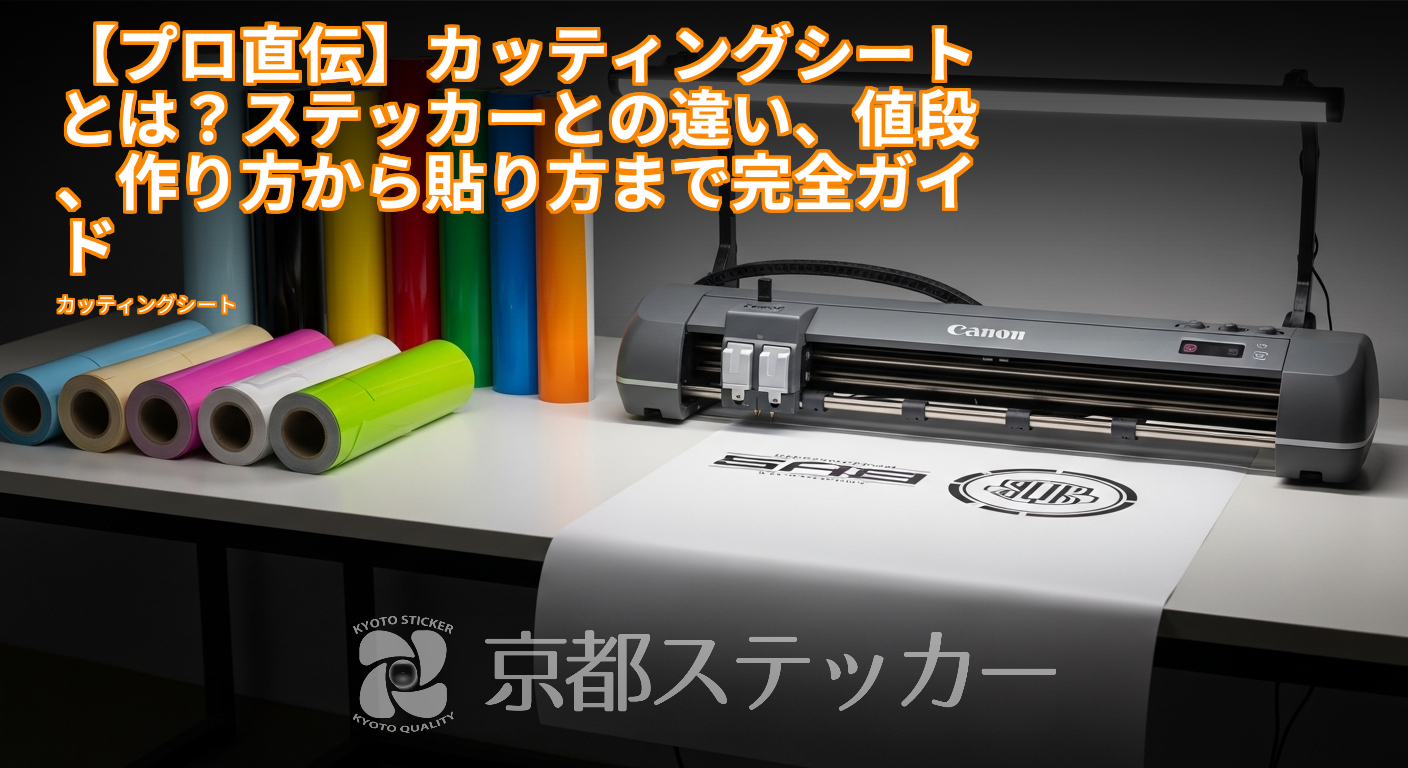 【プロ直伝】カッティングシートとは？ステッカーとの違い、値段、作り方から貼り方まで完全ガイド