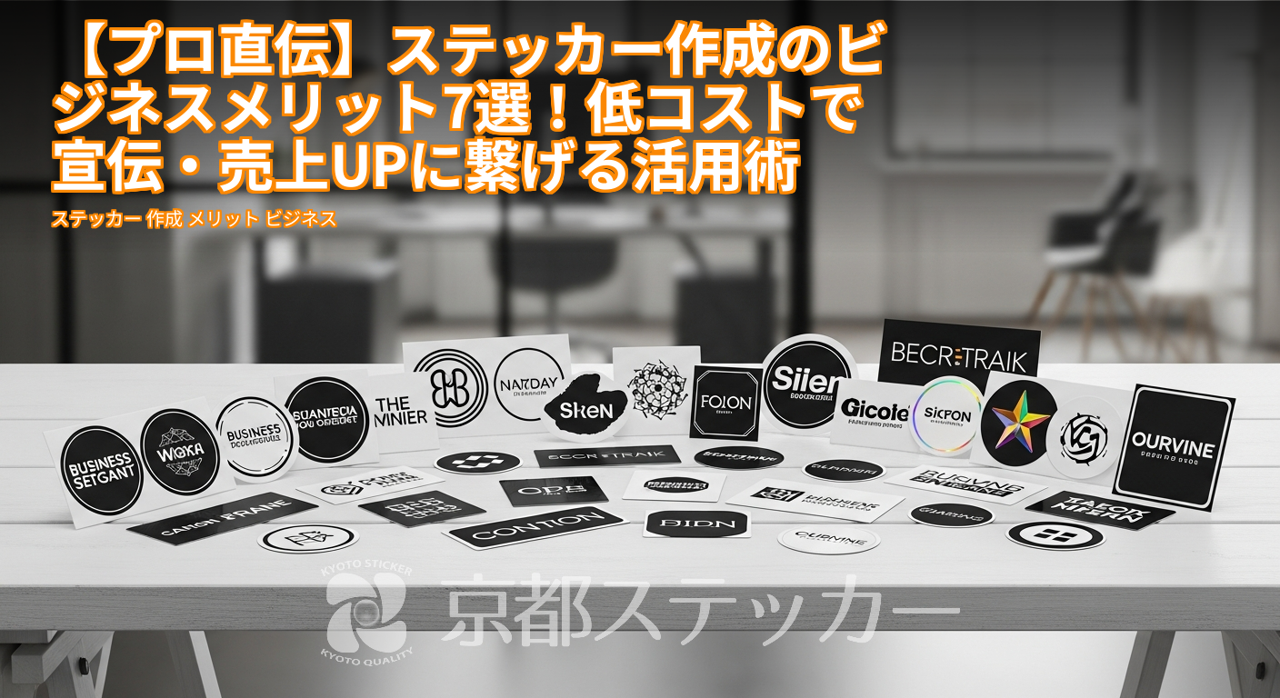 【プロ直伝】ステッカー作成のビジネスメリット7選!低コストで宣伝・売上UPに繋げる活用術