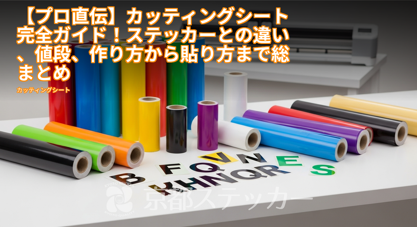 【プロ直伝】カッティングシート完全ガイド!ステッカーとの違い、値段、作り方から貼り方まで総まとめ