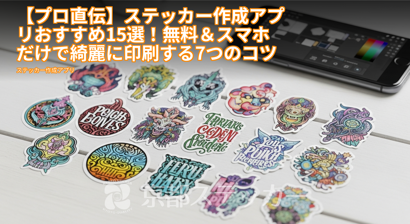 【プロ直伝】ステッカー作成アプリおすすめ15選!無料&スマホだけで綺麗に印刷する7つのコツ