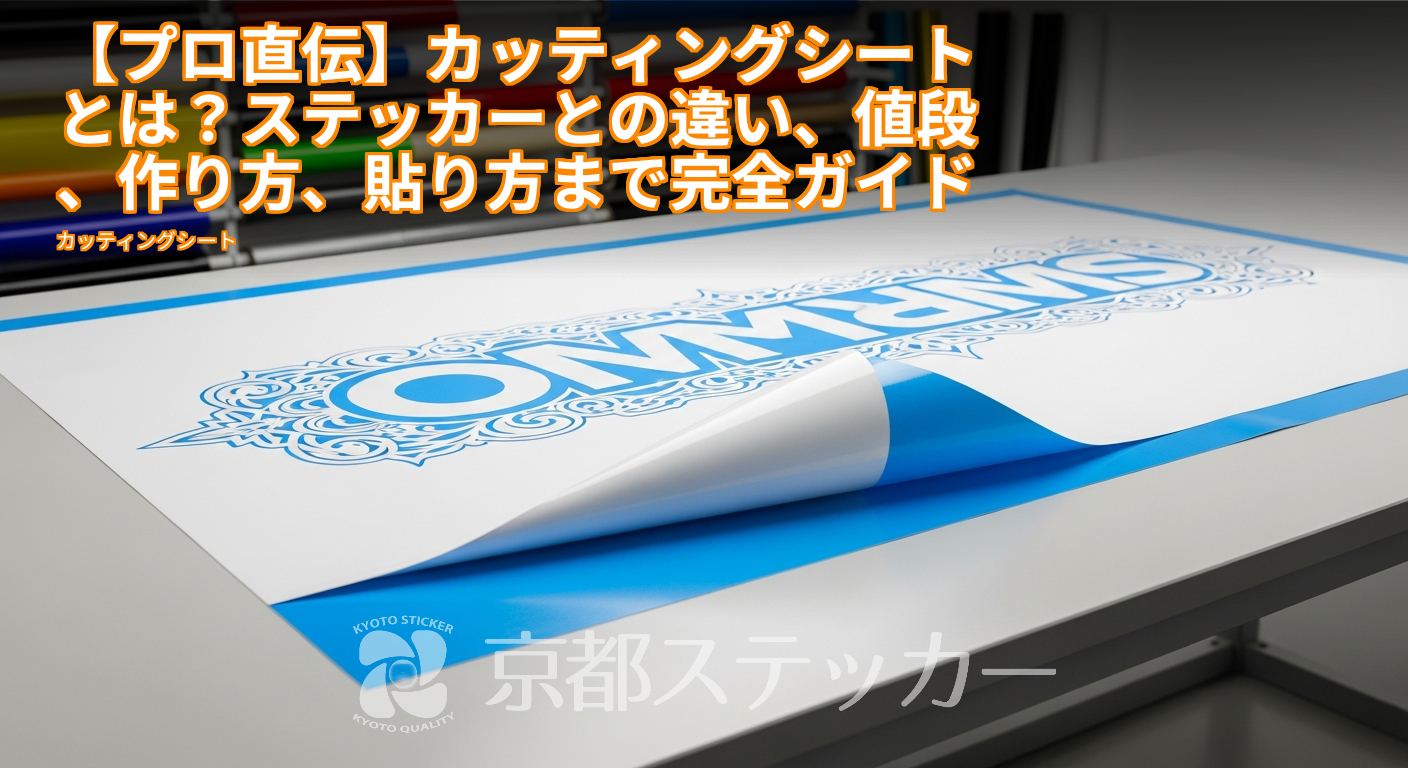 【プロ直伝】カッティングシートとは?ステッカーとの違い、値段、作り方、貼り方まで完全ガイド