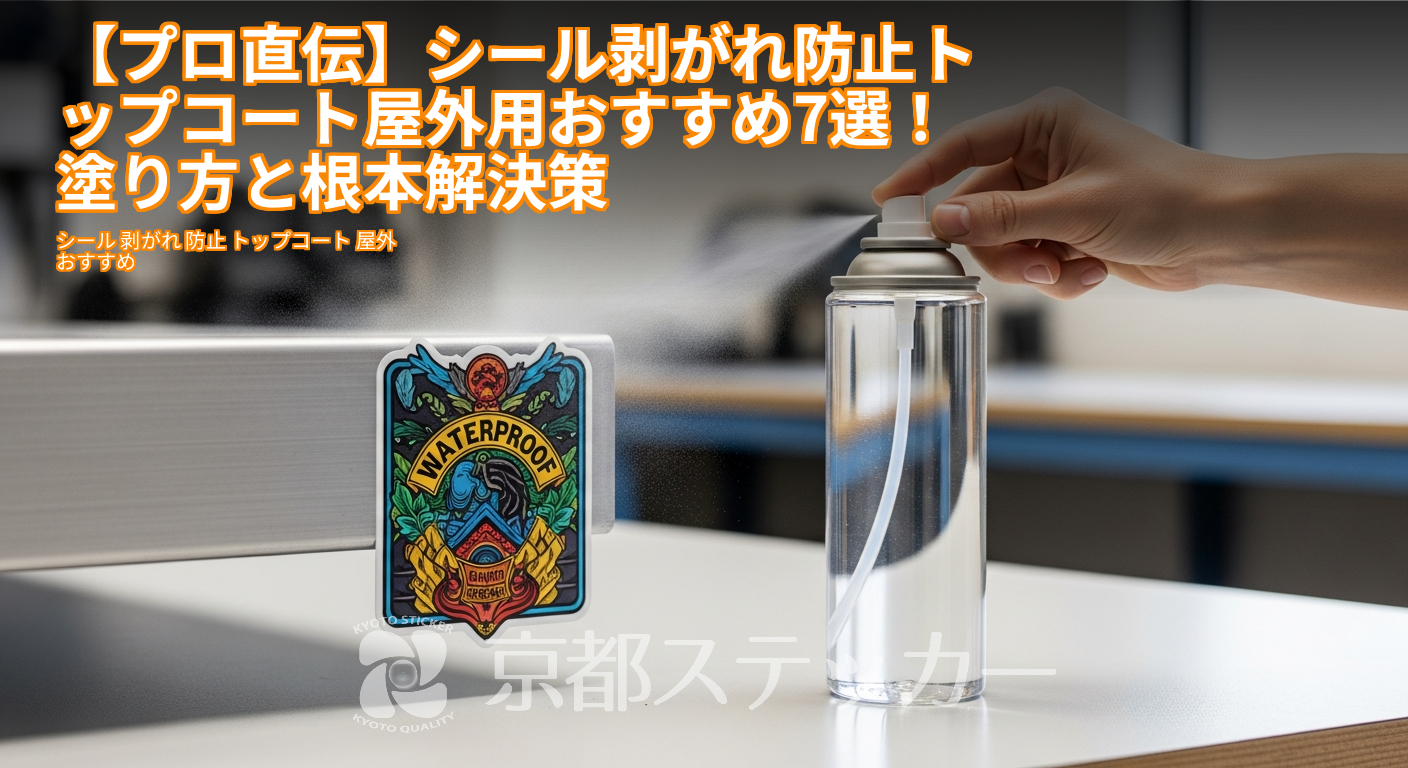 【プロ直伝】シール剥がれ防止トップコート屋外用おすすめ7選！塗り方と根本解決策
