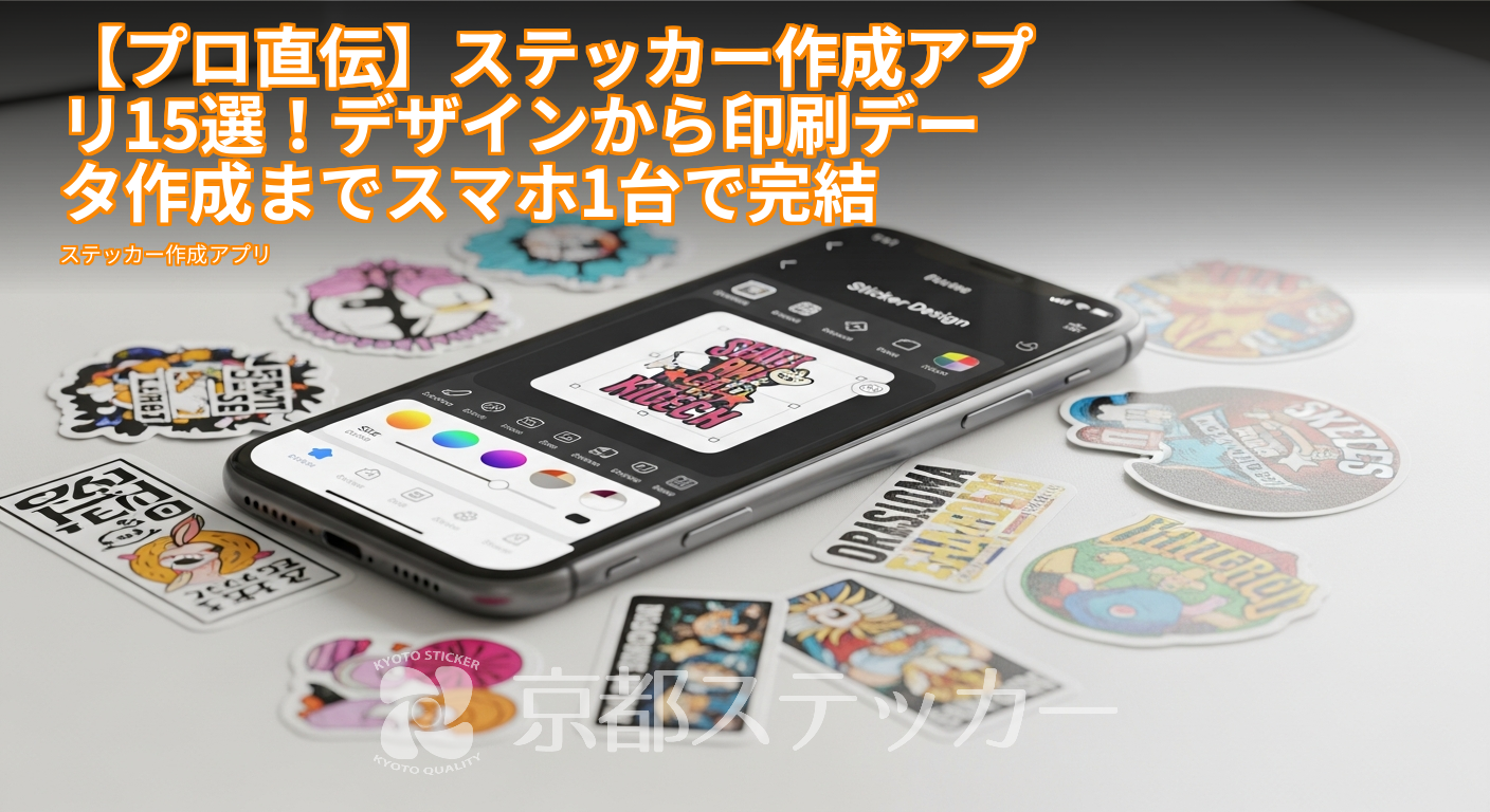 【プロ直伝】ステッカー作成アプリ15選!デザインから印刷データ作成までスマホ1台で完結