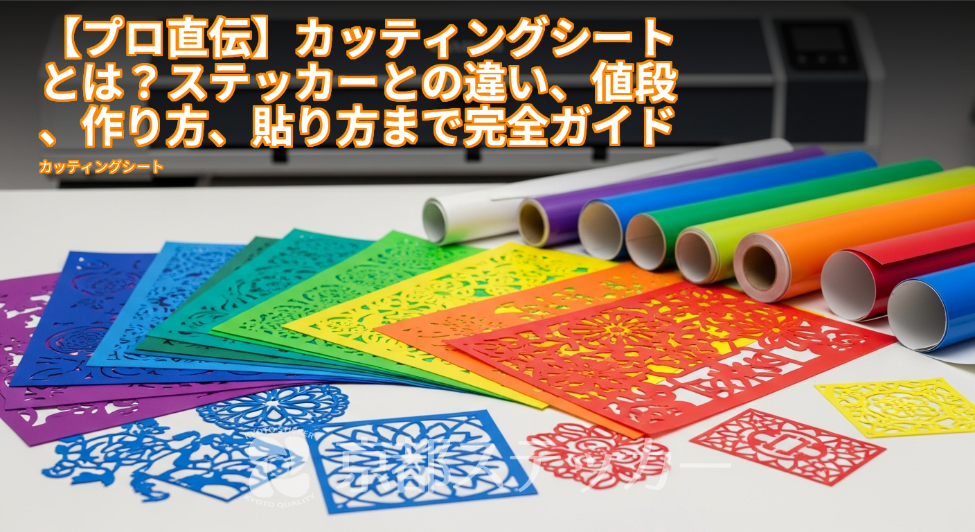 【プロ直伝】カッティングシートとは?ステッカーとの違い、値段、作り方、貼り方まで完全ガイド