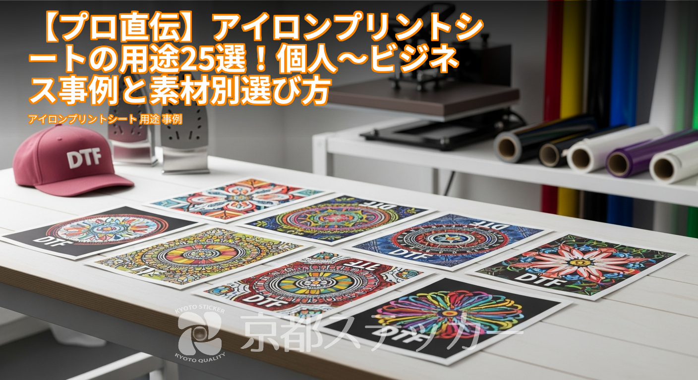 【プロ直伝】アイロンプリントシートの用途25選!個人〜ビジネス事例と素材別選び方