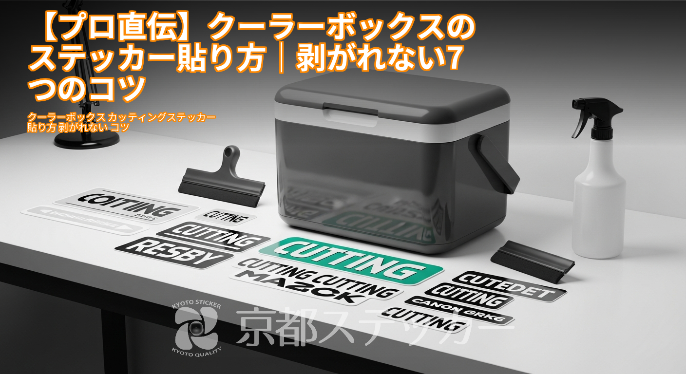 【プロ直伝】クーラーボックスのステッカー貼り方|剥がれない7つのコツ