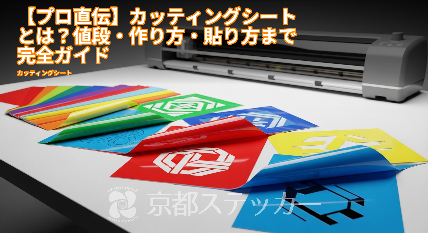 【プロ直伝】カッティングシートとは?値段・作り方・貼り方まで完全ガイド