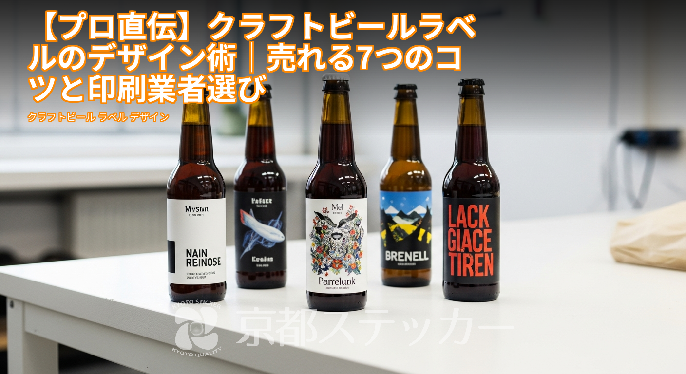 【プロ直伝】クラフトビールラベルのデザイン術｜売れる7つのコツと印刷業者選び
