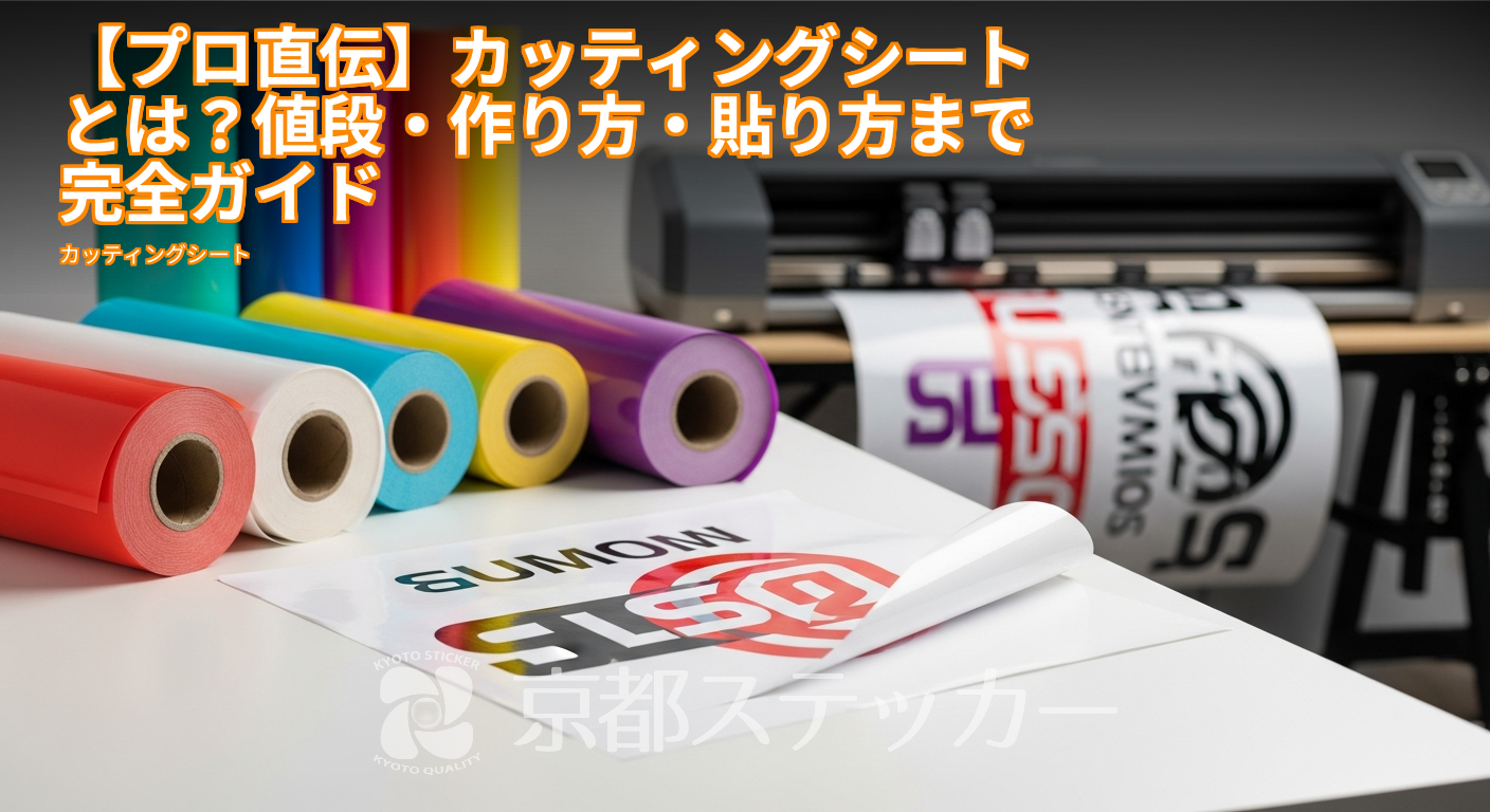 【プロ直伝】カッティングシートとは？値段・作り方・貼り方まで完全ガイド