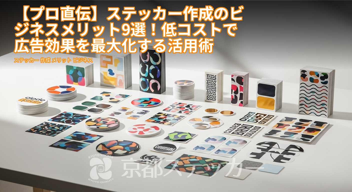 【プロ直伝】ステッカー作成のビジネスメリット9選!低コストで広告効果を最大化する活用術