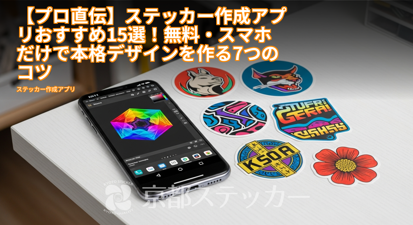 【プロ直伝】ステッカー作成アプリおすすめ15選!無料・スマホだけで本格デザインを作る7つのコツ
