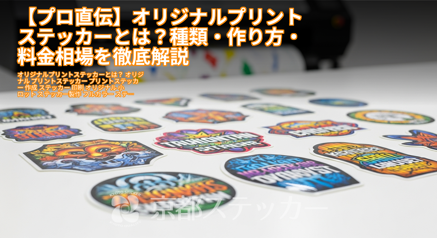 【プロ直伝】オリジナルプリントステッカーとは?種類・作り方・料金相場を徹底解説