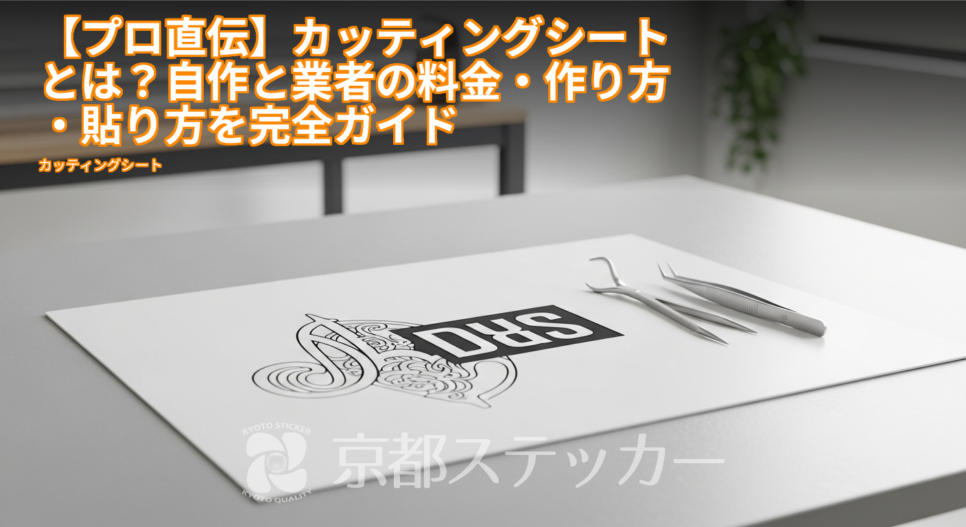 【プロ直伝】カッティングシートとは?自作と業者の料金・作り方・貼り方を完全ガイド