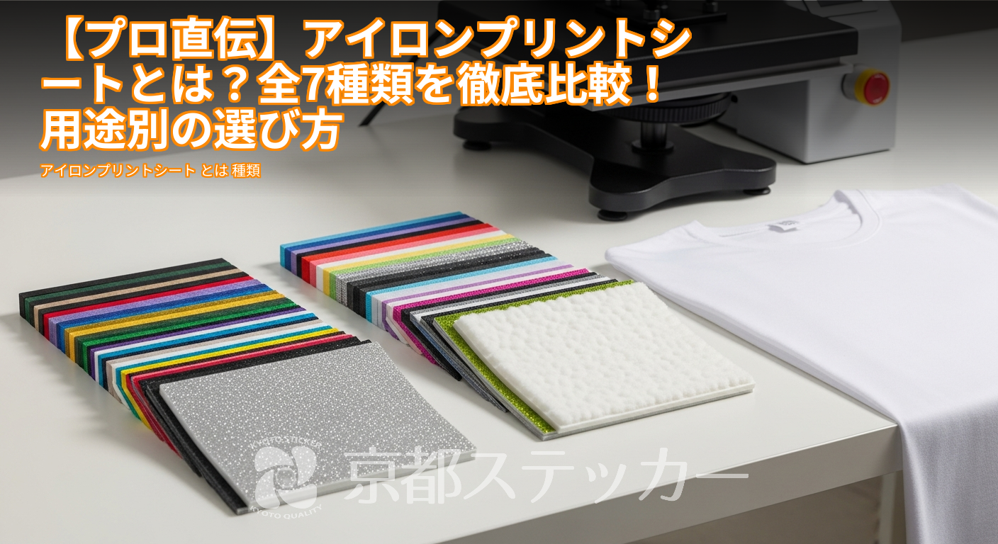 【プロ直伝】アイロンプリントシートとは?全7種類を徹底比較!用途別の選び方
