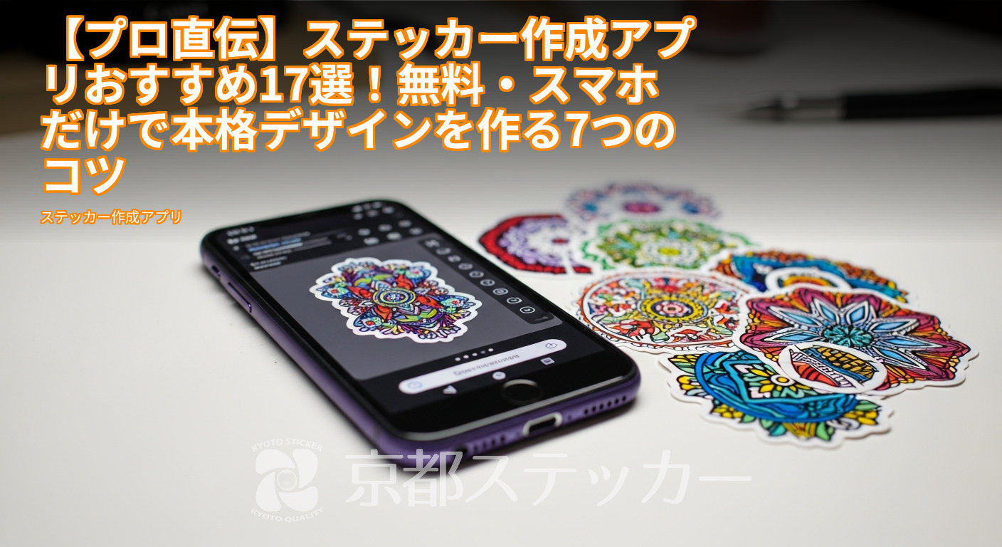 【プロ直伝】ステッカー作成アプリおすすめ17選!無料・スマホだけで本格デザインを作る7つのコツ