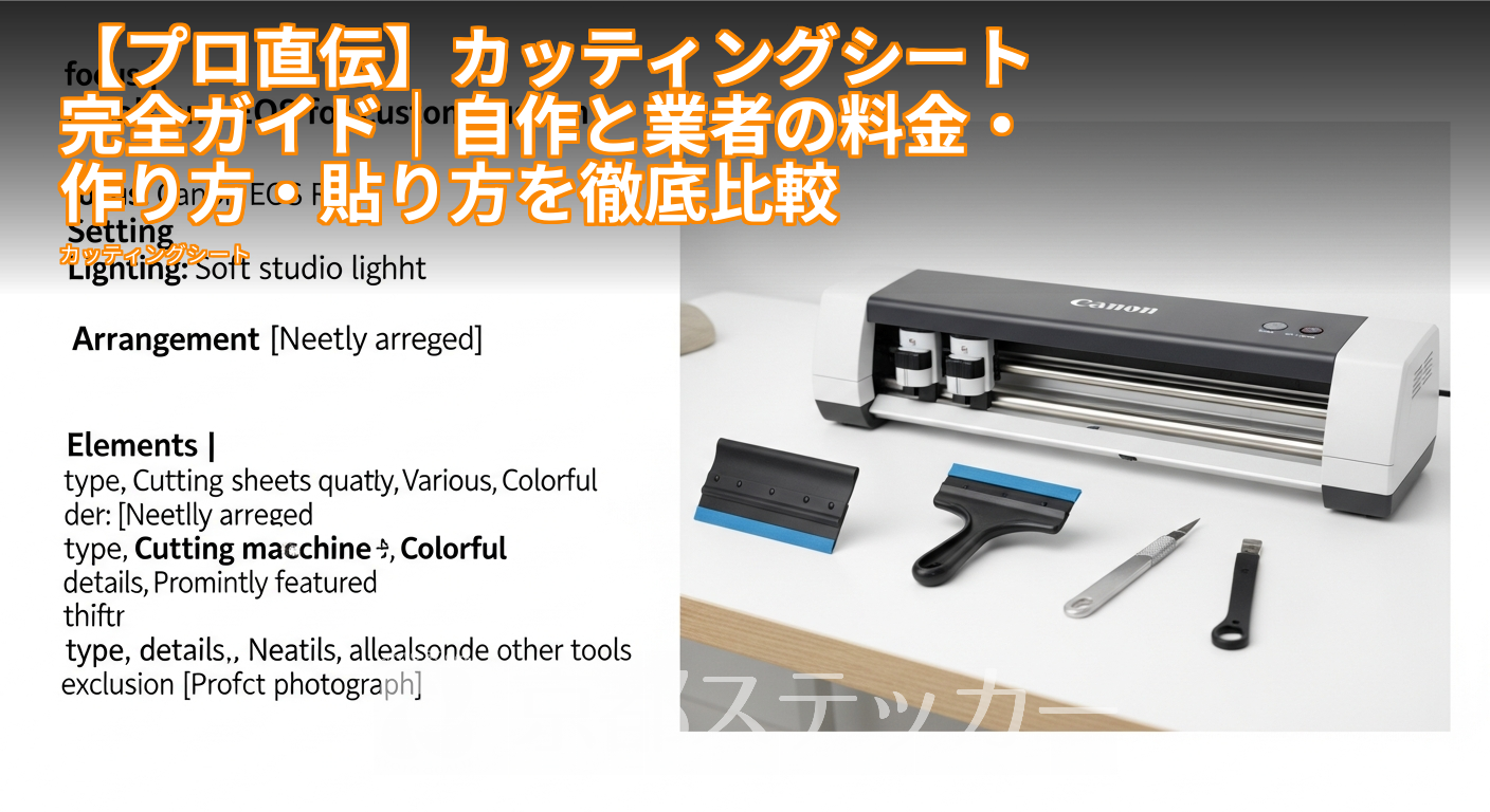 【プロ直伝】カッティングシート完全ガイド|自作と業者の料金・作り方・貼り方を徹底比較