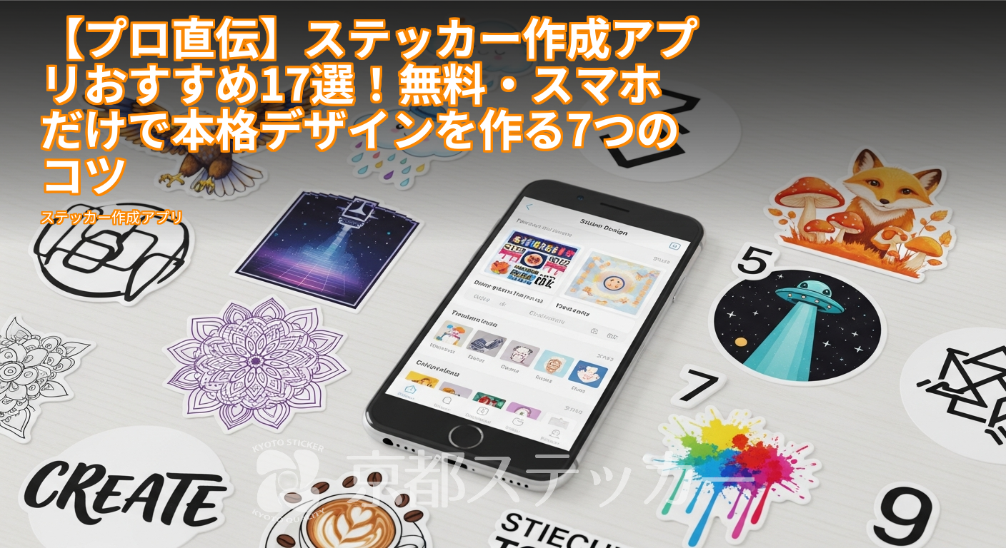 【プロ直伝】ステッカー作成アプリおすすめ17選!無料・スマホだけで本格デザインを作る7つのコツ