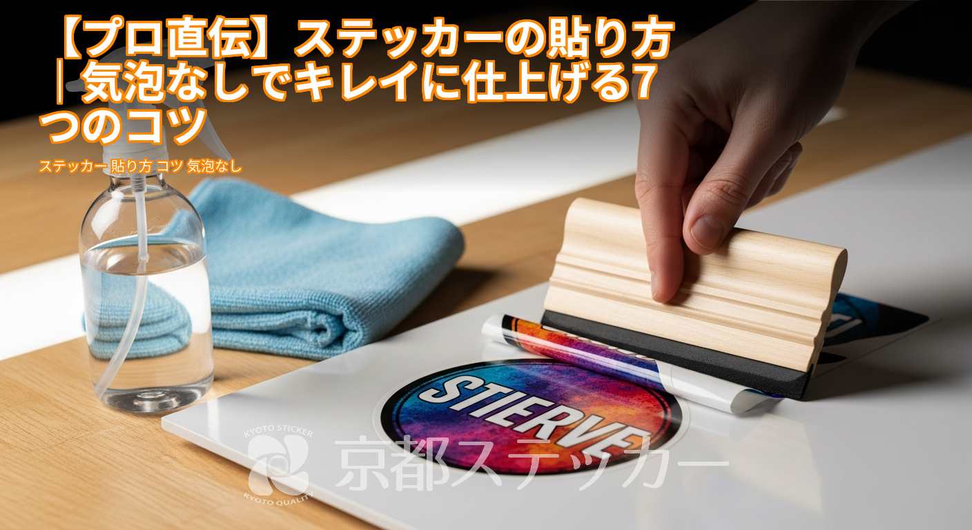 【プロ直伝】ステッカーの貼り方|気泡なしでキレイに仕上げる7つのコツ