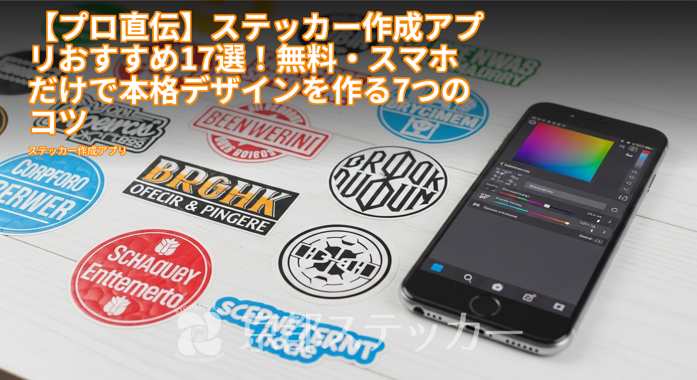 【プロ直伝】ステッカー作成アプリおすすめ17選!無料・スマホだけで本格デザインを作る7つのコツ
