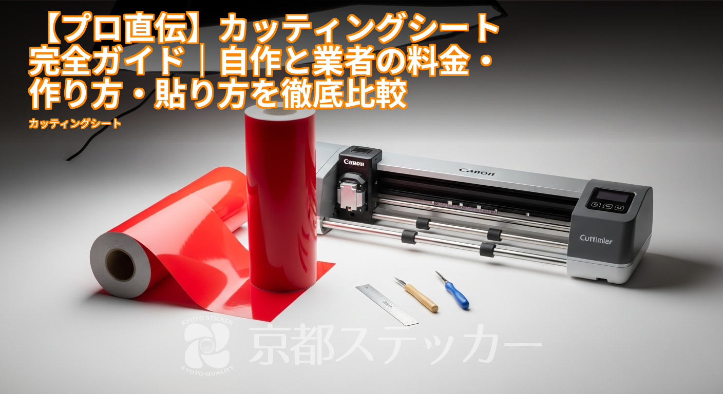 【プロ直伝】カッティングシート完全ガイド|自作と業者の料金・作り方・貼り方を徹底比較