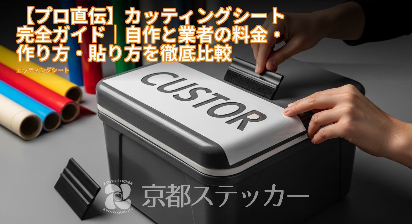 【プロ直伝】カッティングシート完全ガイド|自作と業者の料金・作り方・貼り方を徹底比較