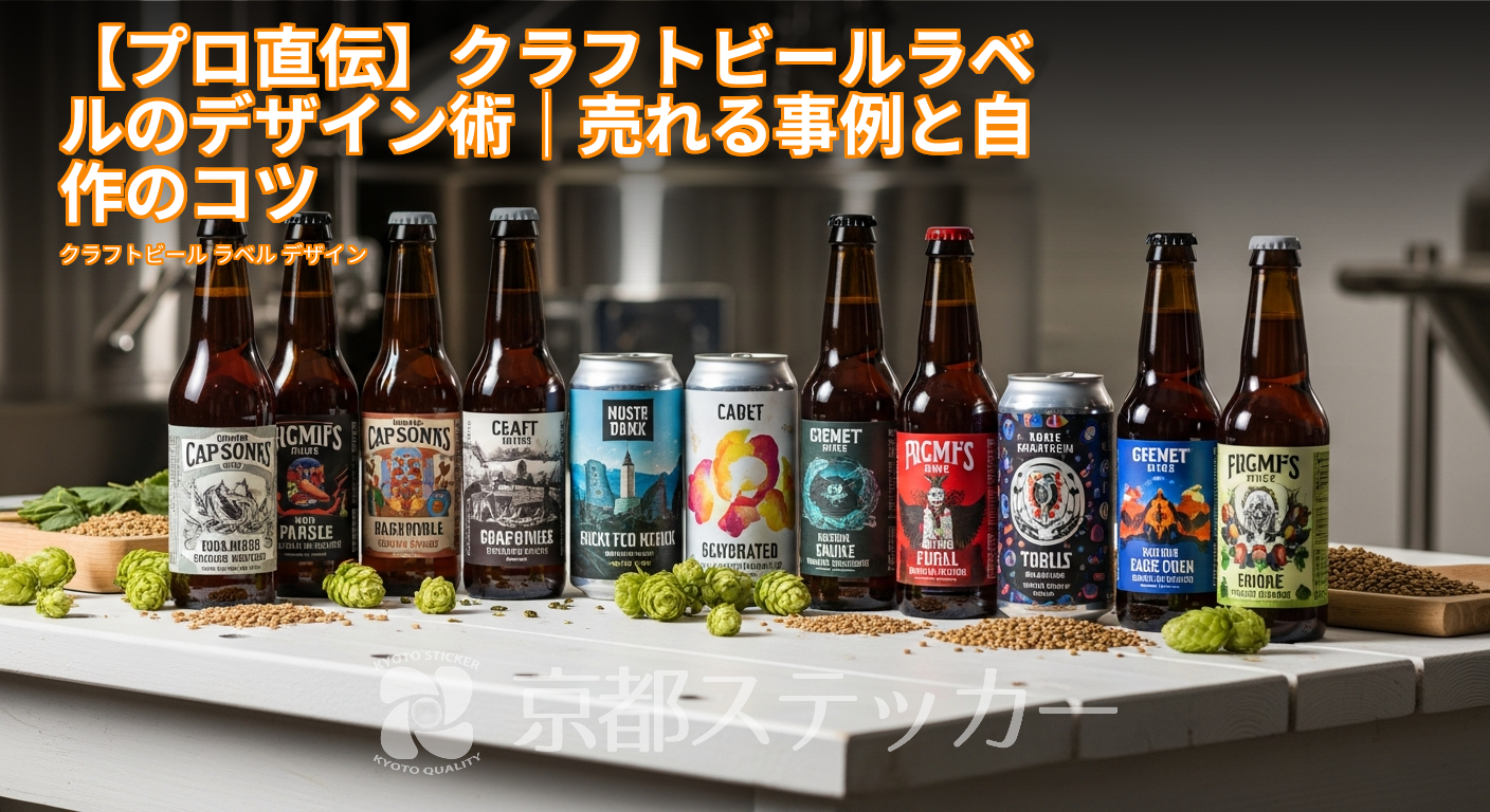 【プロ直伝】クラフトビールラベルのデザイン術｜売れる事例と自作のコツ