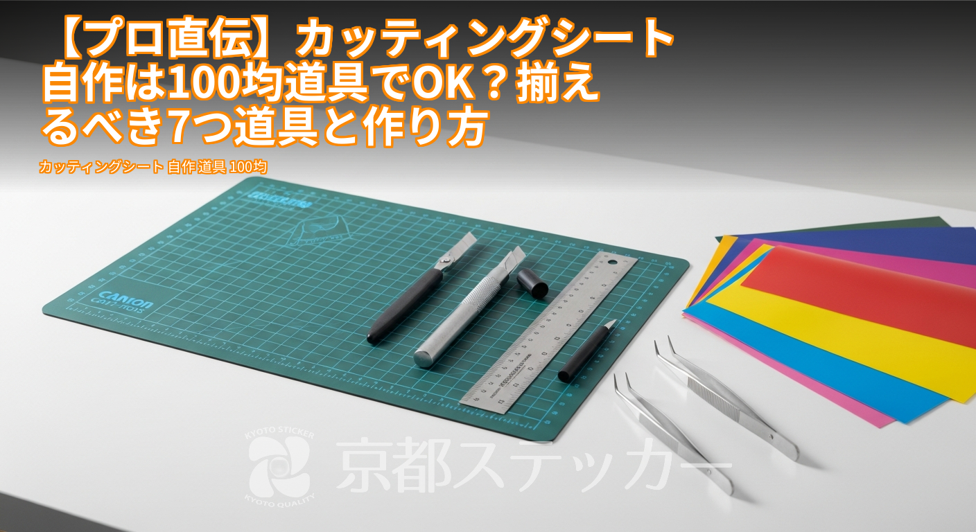 【プロ直伝】カッティングシート自作は100均道具でOK?揃えるべき7つ道具と作り方