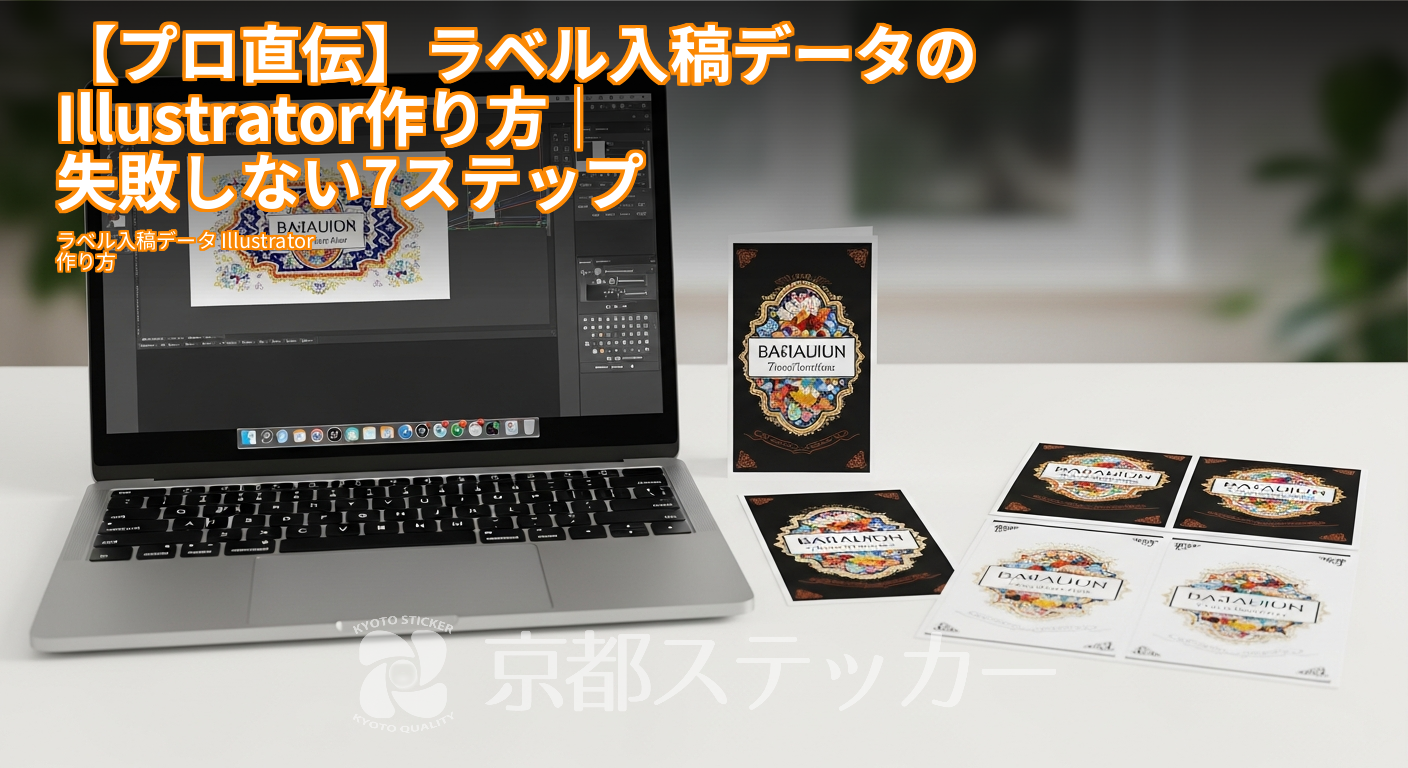 【プロ直伝】ラベル入稿データのIllustrator作り方|失敗しない7ステップ