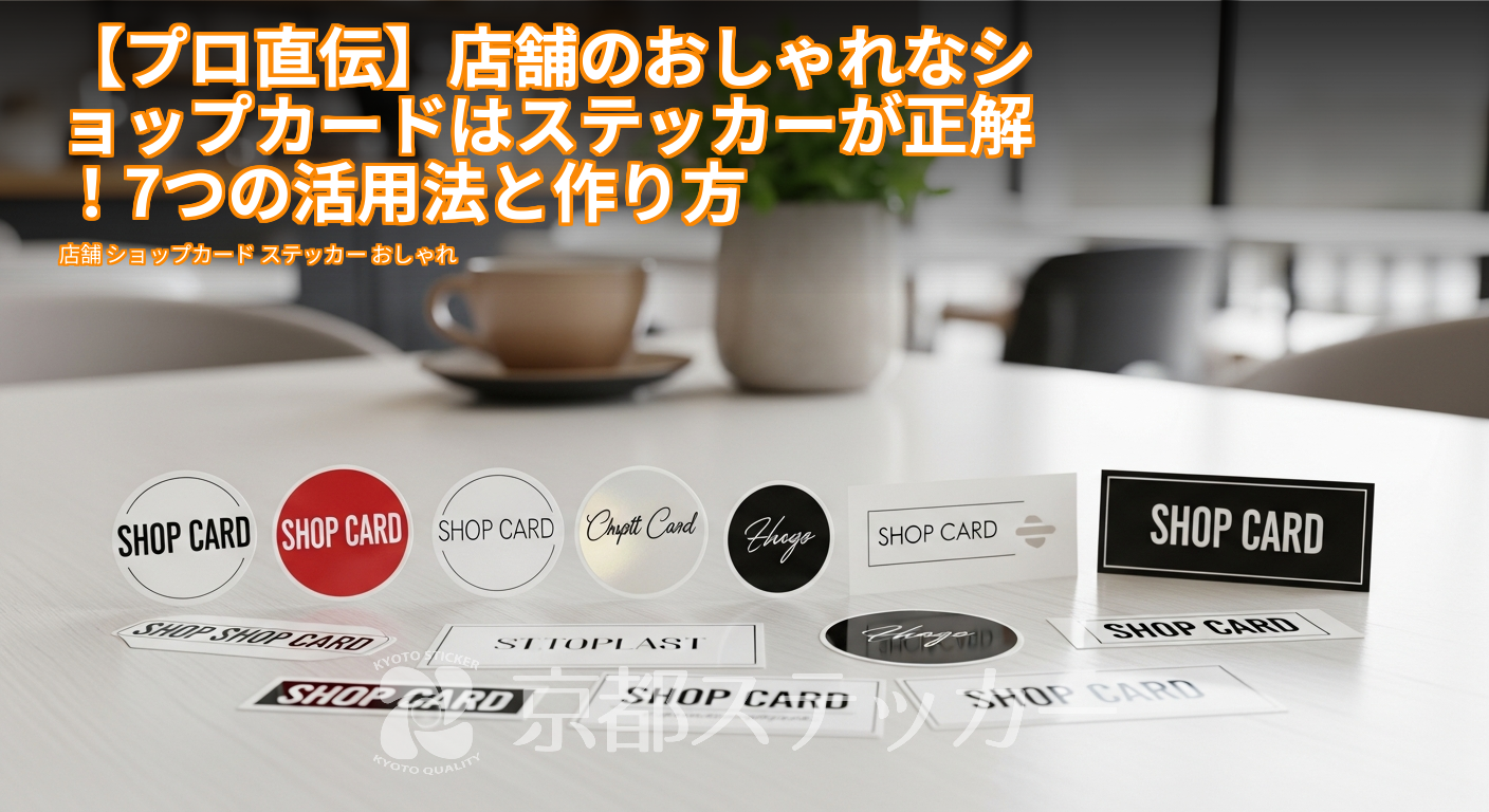 【プロ直伝】店舗のおしゃれなショップカードはステッカーが正解!7つの活用法と作り方