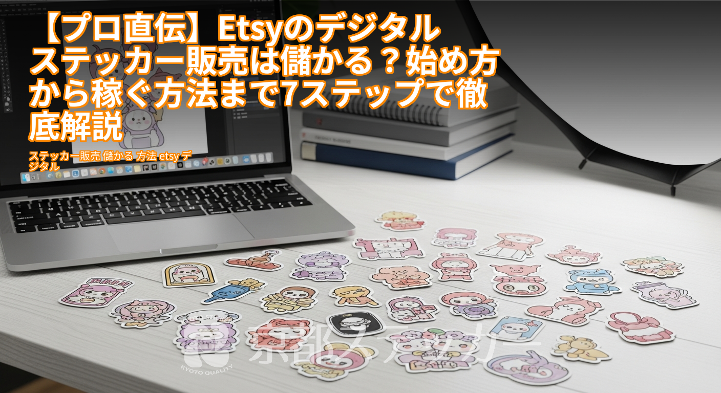 【プロ直伝】Etsyのデジタルステッカー販売は儲かる?始め方から稼ぐ方法まで7ステップで徹底解説