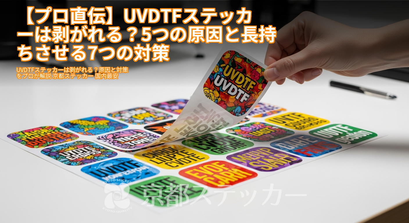 【プロ直伝】UVDTFステッカーは剥がれる?5つの原因と長持ちさせる7つの対策
