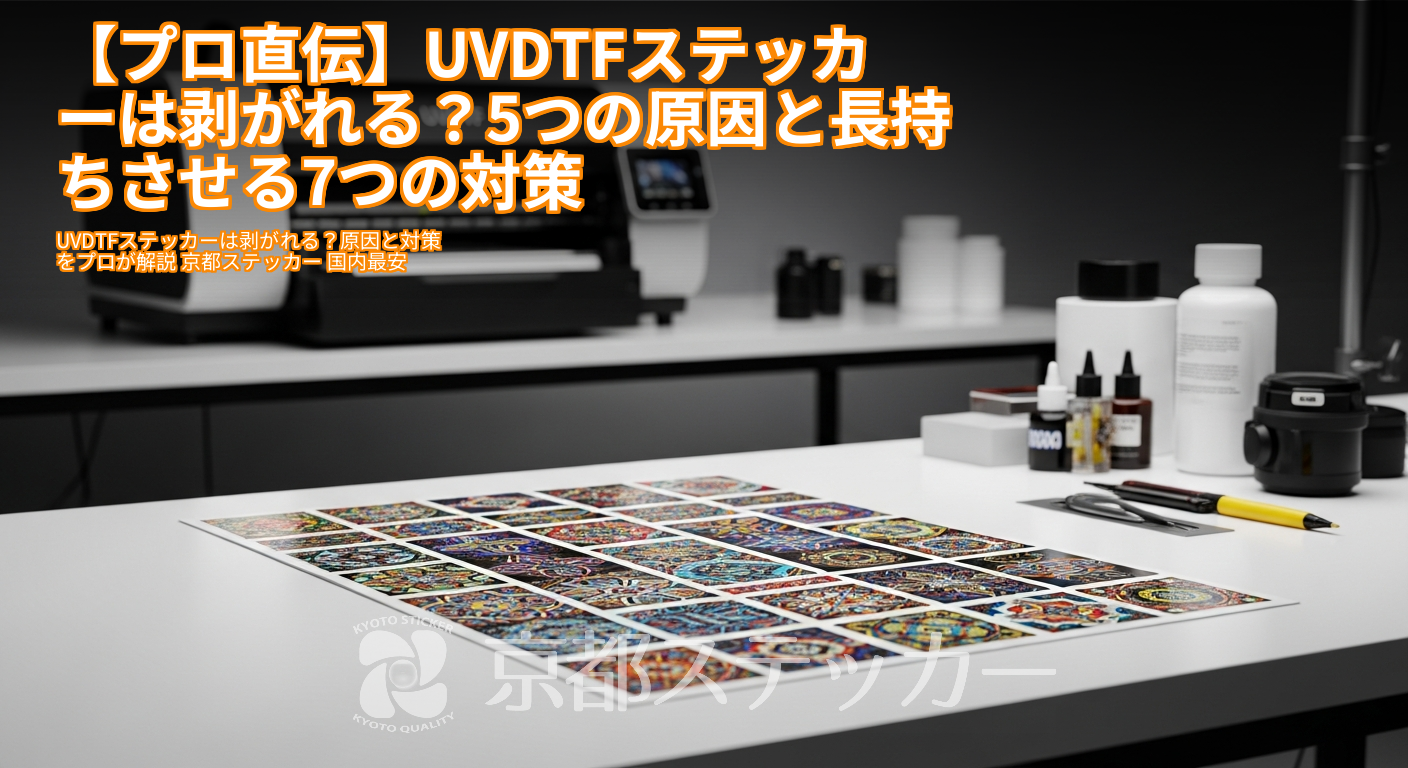 【プロ直伝】UVDTFステッカーは剥がれる?5つの原因と長持ちさせる7つの対策