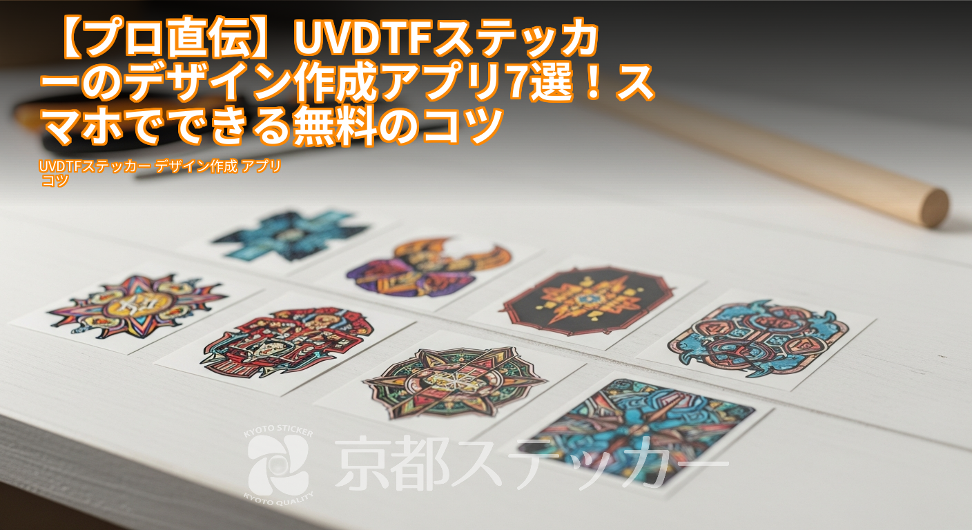 【プロ直伝】UVDTFステッカーのデザイン作成アプリ7選!スマホでできる無料のコツ