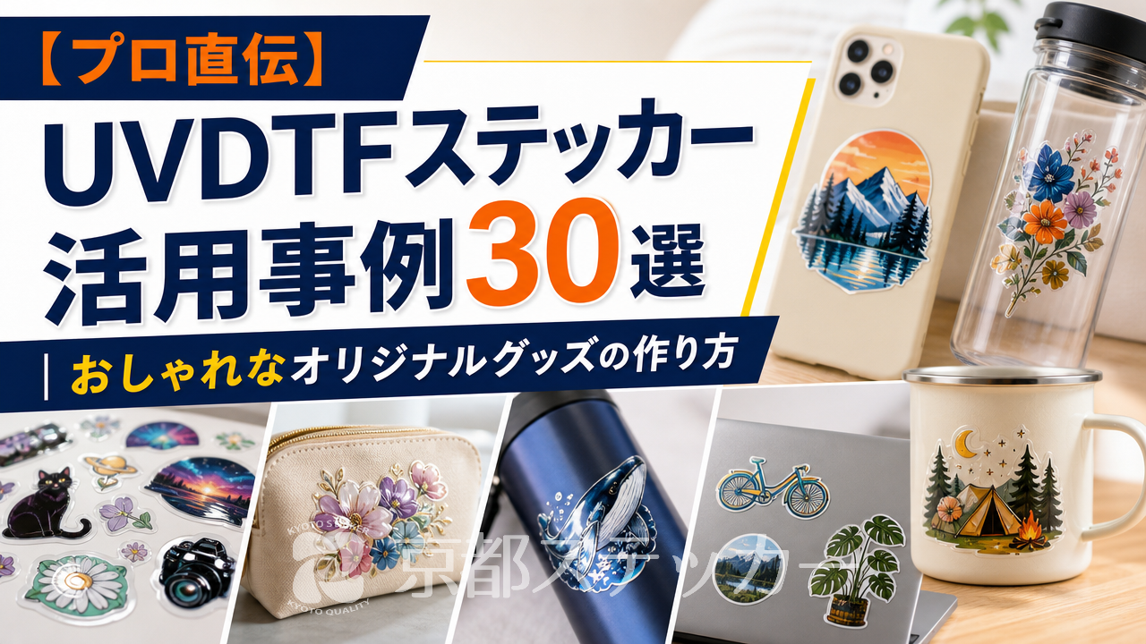 【プロ直伝】UVDTFステッカー活用事例30選|おしゃれなオリジナルグッズの作り方