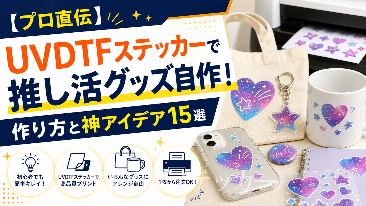 【プロ直伝】UVDTFステッカーで推し活グッズ自作！作り方と神アイデア15選
