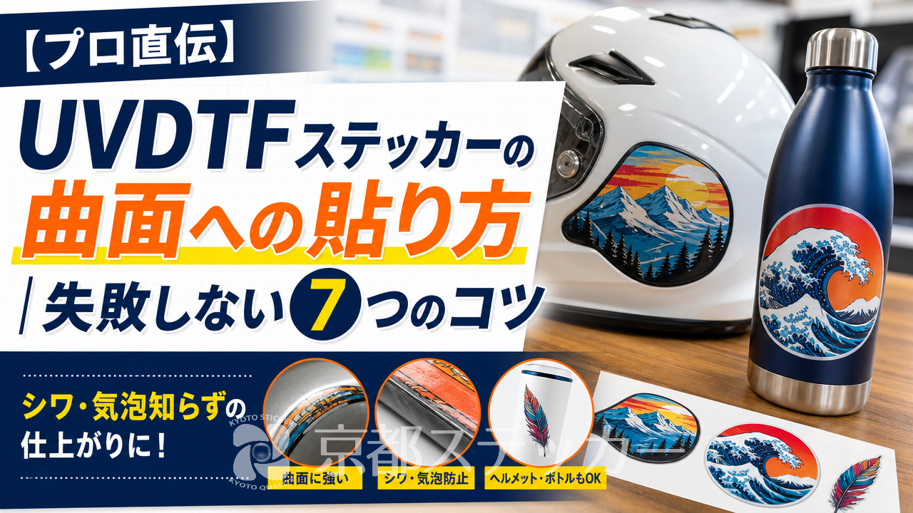 【プロ直伝】UVDTFステッカーの曲面への貼り方｜失敗しない7つのコツ