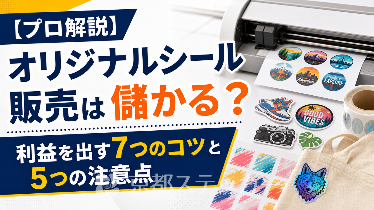 【プロ解説】オリジナルシール販売は儲かる？利益を出す7つのコツと5つの注意点