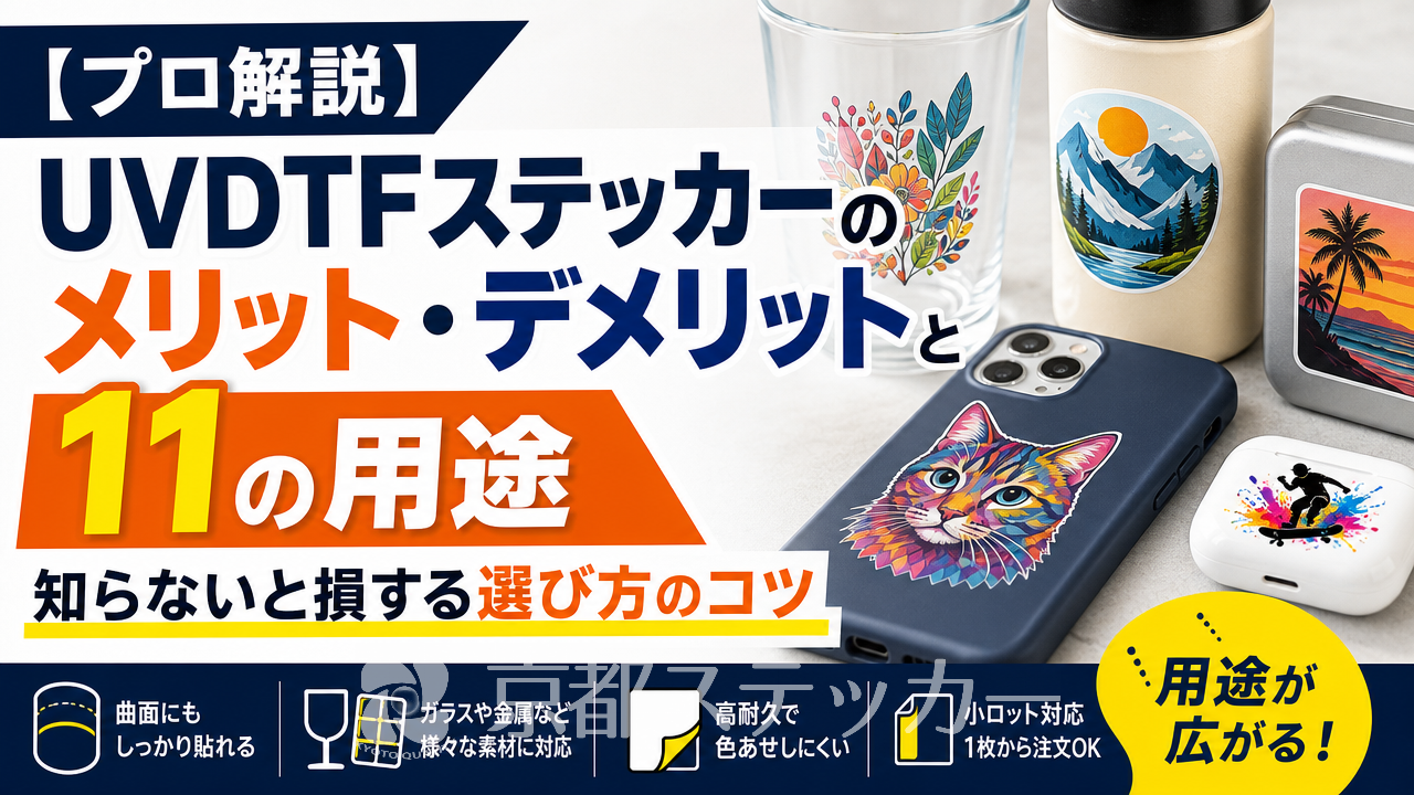 【プロ解説】UVDTFステッカーのメリット・デメリットと11の用途｜知らないと損する選び方のコツ