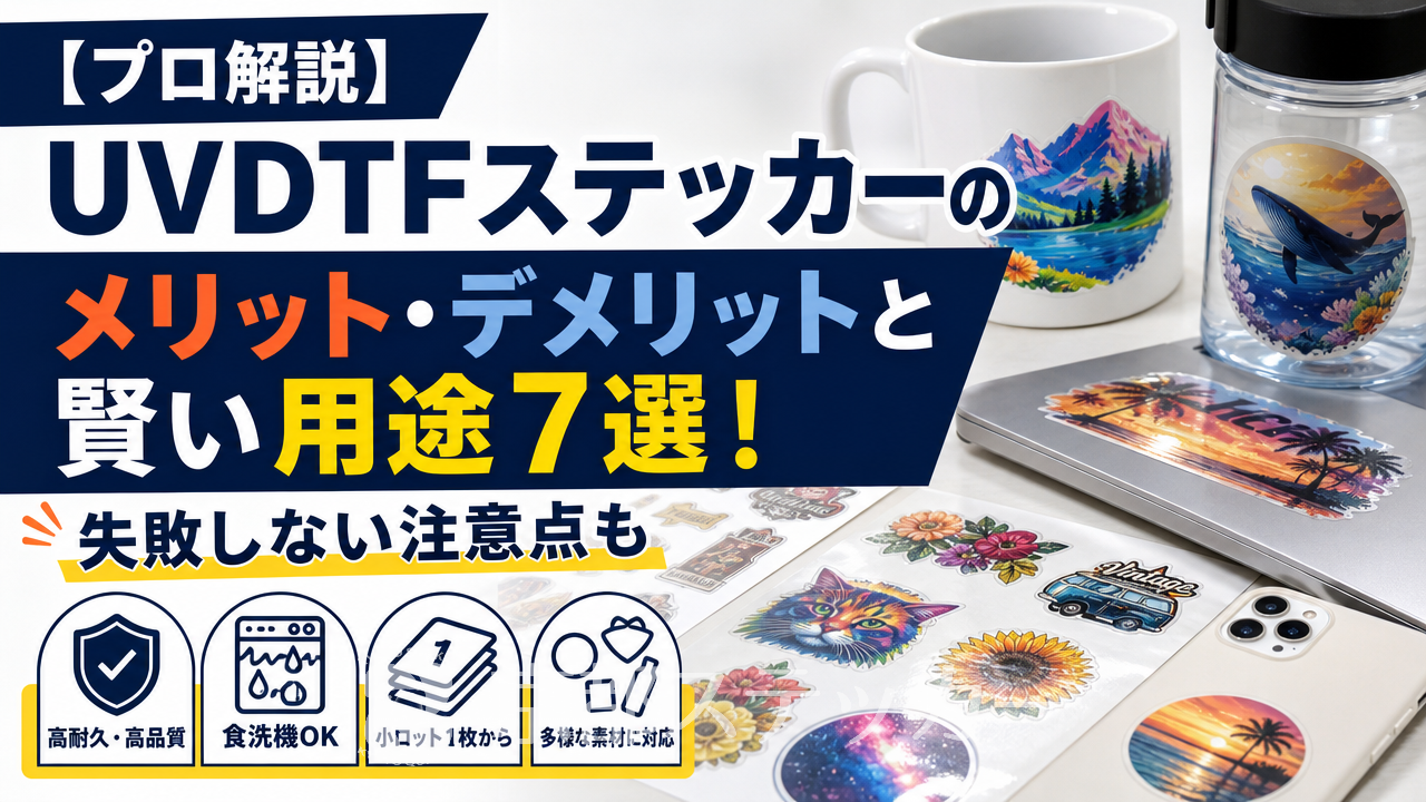 【プロ解説】UVDTFステッカーのメリット・デメリットと賢い用途7選！失敗しない注意点も