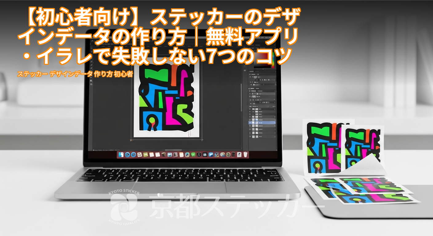 【初心者向け】ステッカーのデザインデータの作り方|無料アプリ・イラレで失敗しない7つのコツ