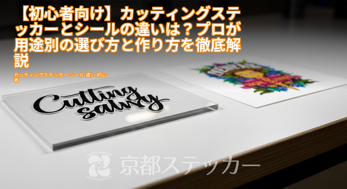【初心者向け】カッティングステッカーとシールの違いは?プロが用途別の選び方と作り方を徹底解説