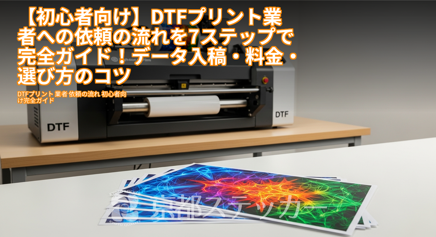 【初心者向け】DTFプリント業者への依頼の流れを7ステップで完全ガイド！データ入稿・料金・選び方のコツ